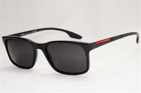 prada sunglasses with red stripe.